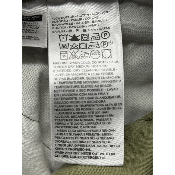 Levis 541 Pants Mens Measured 46x31 Green Camo Tapered 100% Cotton Pants Casual - Picture 7 of 8